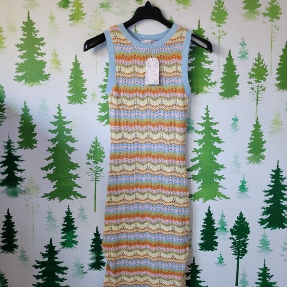 Willow &Wind Dresses & Skirts - New Willow & Wind Crochet Stretch Fitted Dress.